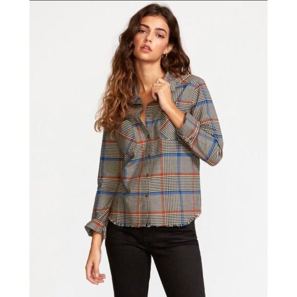 RVCA Jordan Plaid Shirt - XS - Picture 1 of 8
